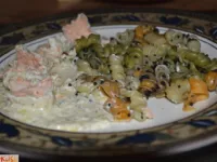 Fotografija recepta: Losos v smetanovi omaki s koprom