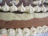 Fotografija recepta: Čokoladno - vanilijeva ledena torta