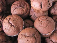 Fotografija recepta: Čokoladni muffini z višnjami