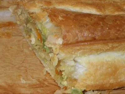 Zelenjavno mesni zavitek  - burek (dietni !!!)