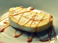 Fotografija recepta: Skutna rolada z breskovo čežano