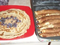 Fotografija recepta: Dvakrat pečene palačinke z borovnicami