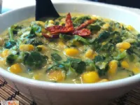 Fotografija recepta: Špinačna eksotična gosta juha