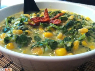 Špinačna eksotična gosta juha