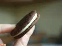 Fotografija recepta: Črno-beli sendvič piškotki