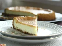 Fotografija recepta: Skutina torta s karamelo