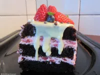 Fotografija recepta: Jagodno čokoladna torta Hershey