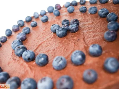 Presna čokoladna torta s sadnim nadevom