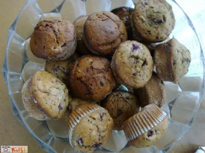 Muffini s čokolado in višnjami