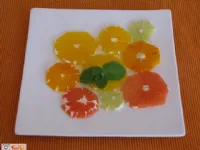 Fotografija recepta: Krožnik citrusov z rožmarinovim sirupom