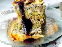 Fotografija recepta: Ajdov kolač s skuto, jabolki in bučkami