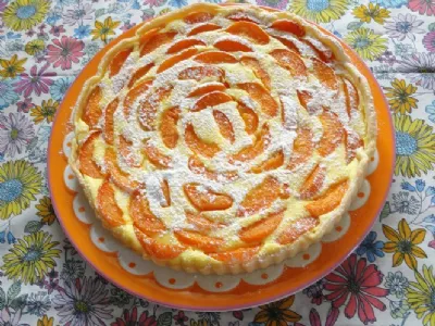 Skutna pita z marelicami