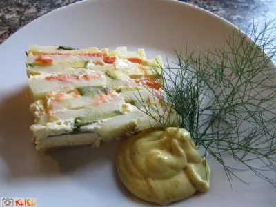 Krompirjeva torta z lososom 