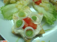 Fotografija recepta: Popečeni kruhki z zelenjavo