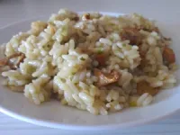 Fotografija recepta: Rižota z lisičkami in bučkami