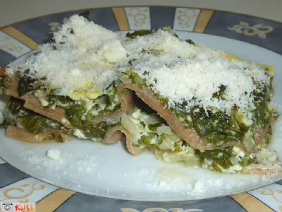 Špinačna pirina lazanja