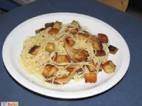 Fotografija recepta: Praženi špageti z gobami