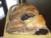 Fotografija recepta: Pletenica s tremi nadevi