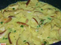 Fotografija recepta: Jurčki v omaki s curryjem