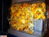 Fotografija recepta: Pita iz kruha in čevapčičev