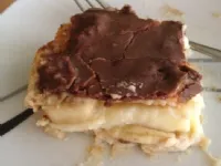 Fotografija recepta: Bananino pecivo s pudingom