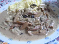 Fotografija recepta: Mešane gobe v omaki