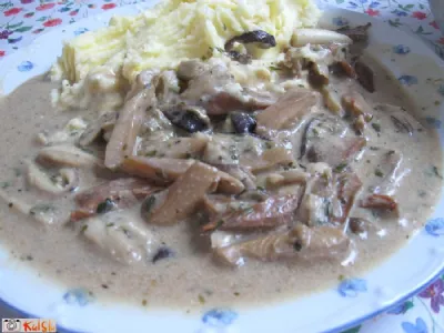 Mešane gobe v omaki