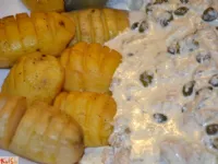 Fotografija recepta: Ribji file v smetanovi omaki s kaprami