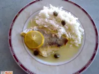 Fotografija recepta: File škarpene z limono in kaprami