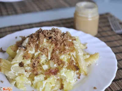 Alpski makaroni z jabolčno omako