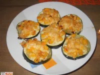 Fotografija recepta: Zapečene bučke s koruzo in sirom