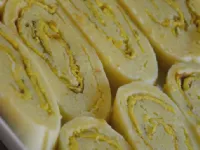 Fotografija recepta: Krompirjeva rulada z jajčno  omleto