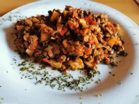 Fotografija recepta: Lečina enolončnica s tofujem