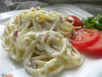 Fotografija recepta: Špageti z belo omako 