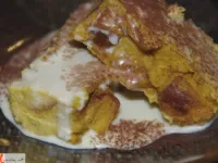 Fotografija recepta: Kruhov narastek s hokaido bučo in viskijevo omako