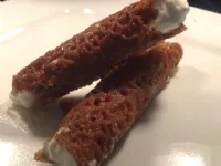 Fotografija recepta: Čipkasti grižljajčki oz. brandy snaps po moje