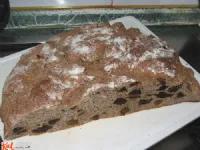 Fotografija recepta: Ajdovo-pirin kruh s suhim sadjem