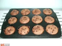 Fotografija recepta: Dvojni lešnikovi muffini