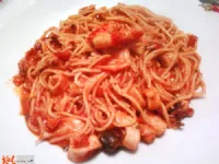 Fotografija recepta: Špageti z morskimi sadeži