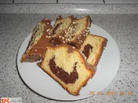 Fotografija recepta: Manjši marmorni kolač