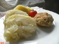 Fotografija recepta: Zeljnato - mesni cmoki