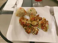 Fotografija recepta: Piščančji zrezki s pestom