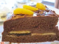 Fotografija recepta: Čokoladno pomarančna jaffa torta