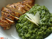 Fotografija recepta: Rižota s špinačo »ala fasulas«