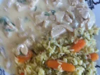 Fotografija recepta: Meso v gobovi omaki s prilogo