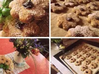 Fotografija recepta: Polnozrnati pirini piškoti z orehi in ingverjem