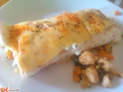 Tortilije s piščancem in zelenjavo