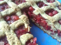 Fotografija recepta: Višnjeva polnozrnata pita