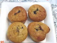 Fotografija recepta: Zdrobovi muffini z borovničevo marmelado