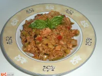 Fotografija recepta: Sočna rižota z lososom